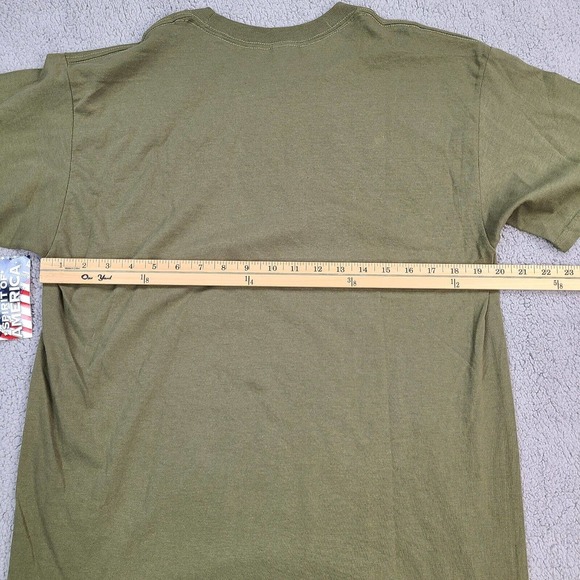Spirit Of America T-Shirt Adult‎ Large Green Military Tank Camo Red White Blue - Picture 8 of 11